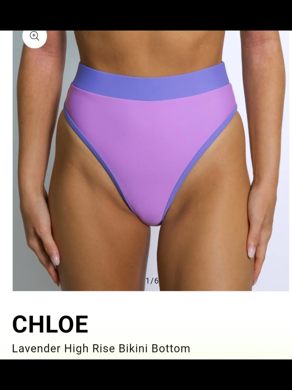 93 Play Street - Chloe Pink /blue/purple  High-Rise Bikini Bottom
